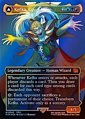 Kefka Court Mage 0543 Borderless Surge Foil Final Fantasy Variants Card
