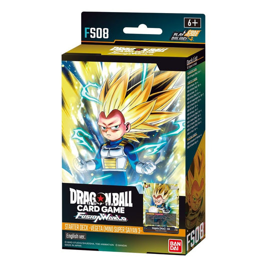 Dragon Ball Super Card Game: Fusion World – Starter Deck Display: Vegeta (Mini) Super Saiyan [FS08]