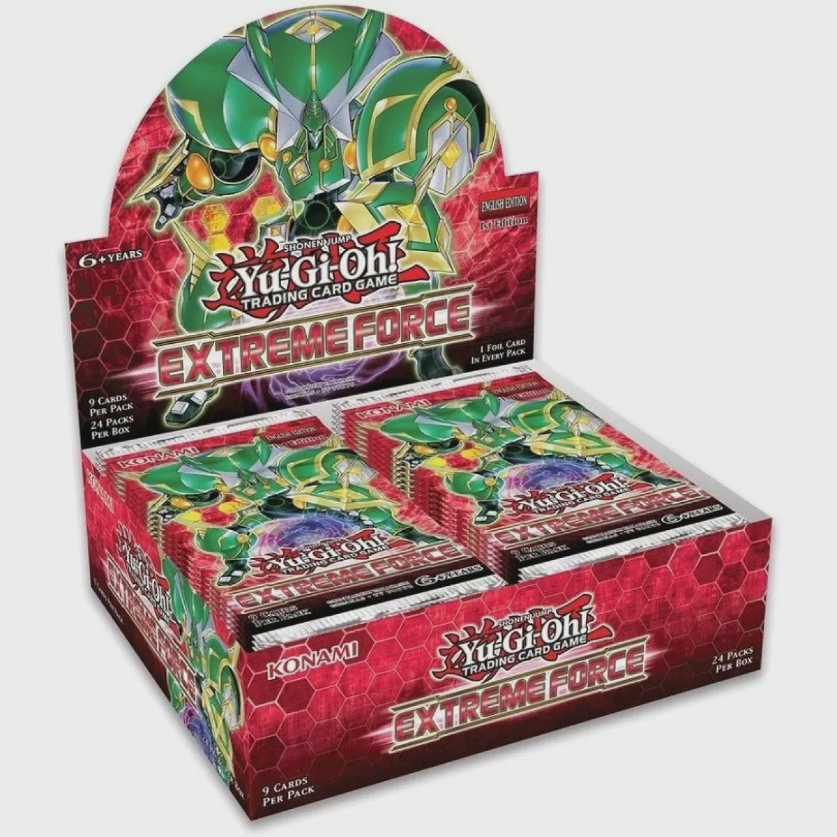 Sealed Yu-Gi-Oh! Extreme Force Booster Display containing 24 booster packs from the 2018 core booster set.