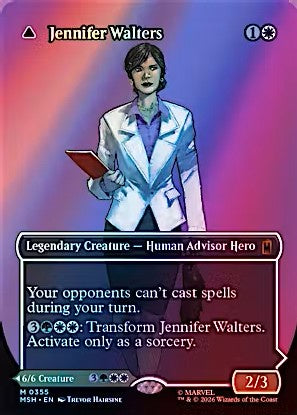 Jennifer Walters Borderless Foil Marvel Super Heroes MSH Magic the Gathering card