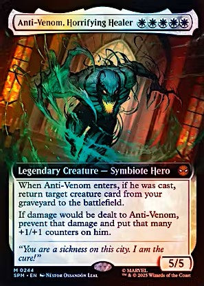 Anti-Venom Horrifying Healer 0244 Marvel’s Spider-Man Variants Extended Art Foil Card