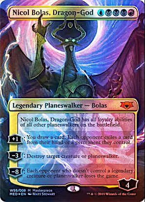 Nicol Bolas, Dragon-God Mythic Edition WS6 Foil Magic the Gathering card
