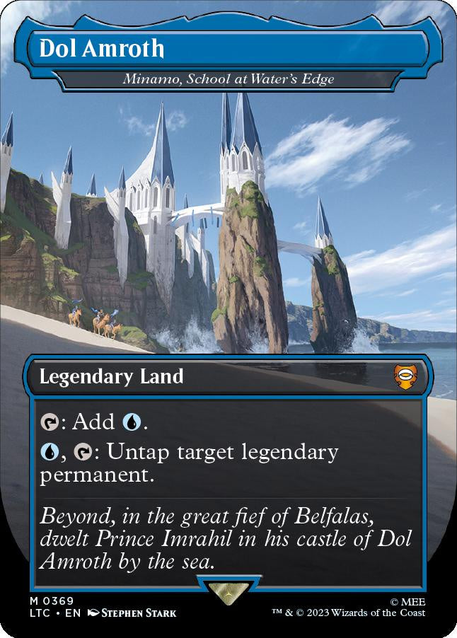 Minamo School at Water’s Edge 0369 Dol Amroth Foil LOTR Commander Variants MTG Card