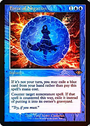Magic: The Gathering Force of Negation Foil Retro Frame Modern Horizons