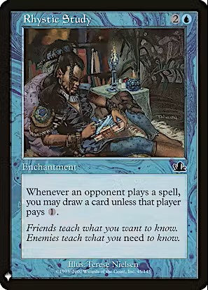 Magic: The Gathering Rhystic Study Mystery Booster / The List