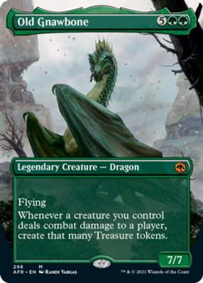 Old Gnawbone (Borderless Foil) – Adventures in the Forgotten Realms Variant Magic: The Gathering Card