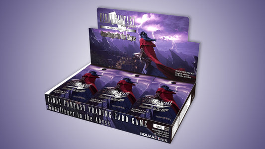 Final Fantasy TCG Opus XXVI Gunslinger in the Abyss Booster Box – 18 Packs + Promo Vincent Card