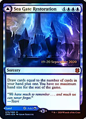 Sea Gate Restoration (Prerelease Foil) – Zendikar Rising Promotional Magic: The Gathering Card