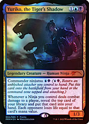 Yuriko, the Tiger's Shadow promotional Magic: The Gathering card from Unique and Miscellaneous Promos (UMP).