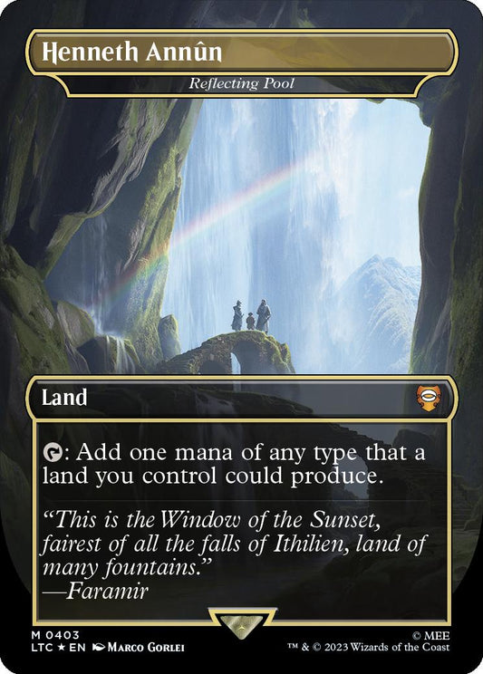 The Lord of the Rings: Tales of Middle-earth Commander Decks Variants Foil: Reflecting Pool (0403 - Surge Foil - Henneth Annun)