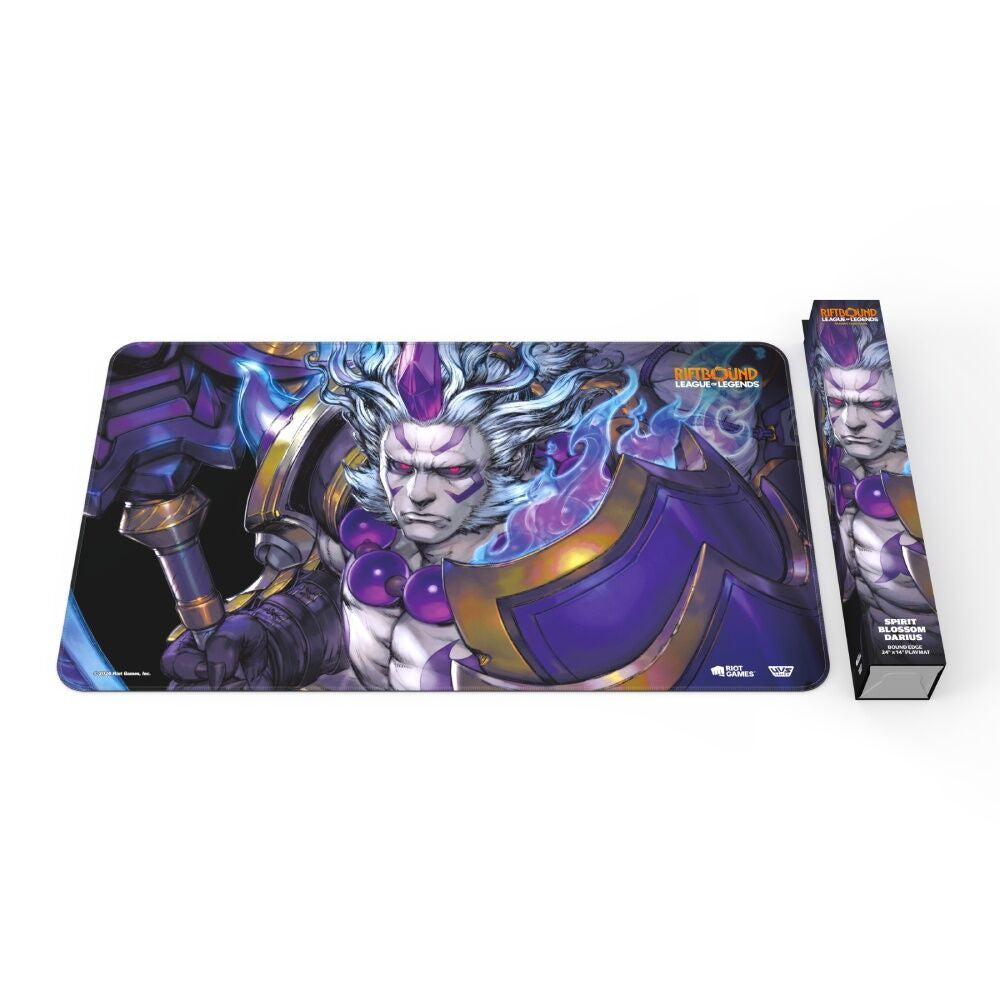 Riftbound League of Legends TCG Spirit Blossom Darius Spiritforged playmat.