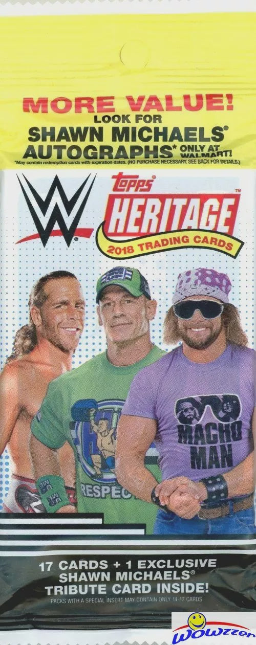 2018 Topps WWE Heritage Wrestling cards - Cello/Fat/Value Pack