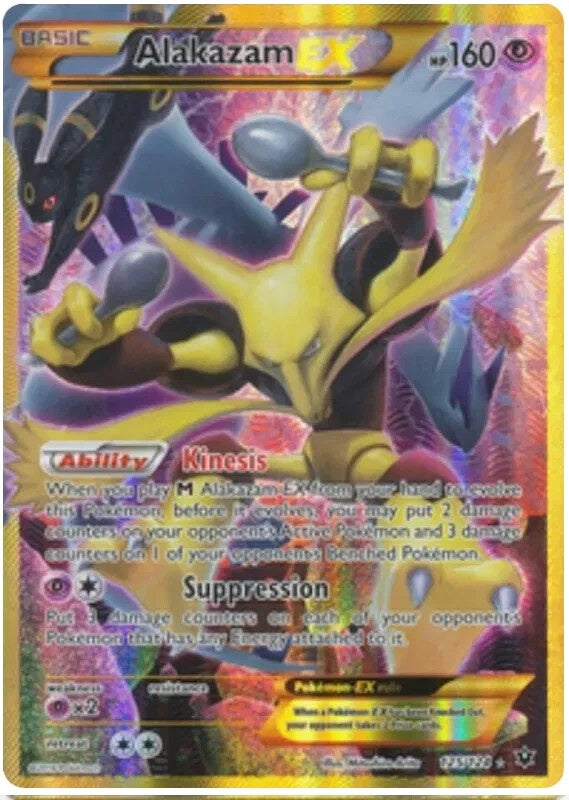 Product image of Alakazam EX – 125/124 – Secret Rare – XY Fates Collide – Pokémon TCG (LP Condition)