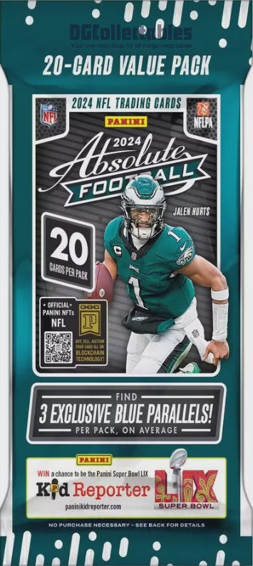 2024 PANINI ABSOLUTE FOOTBALL NFL SEALED 20-CARD VALUE FAT PACK