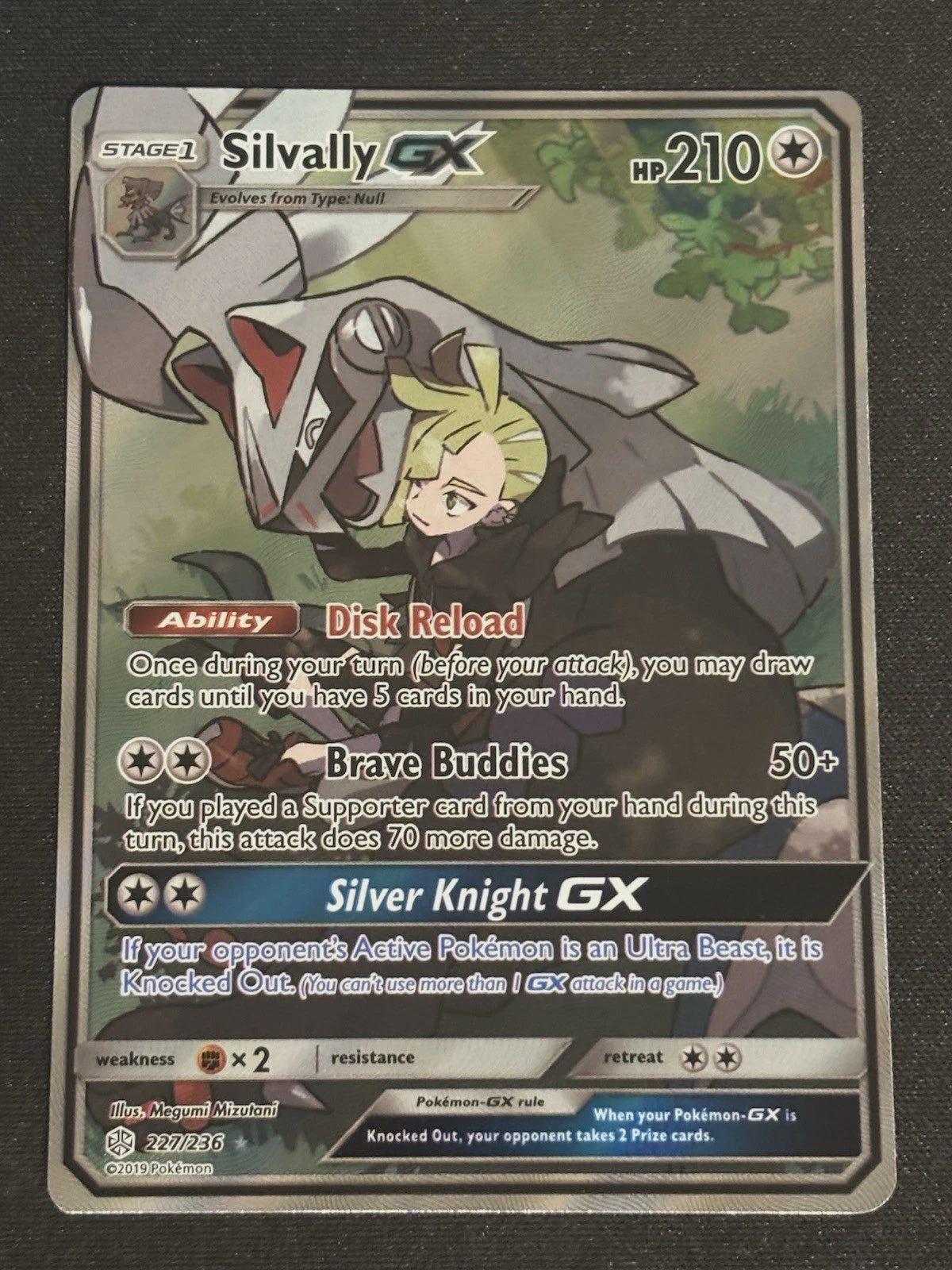 Product image of Silvally GX – 227/236 – Full Art Ultra Rare – Sun & Moon: Cosmic Eclipse – Pokémon TCG (NM Condition)