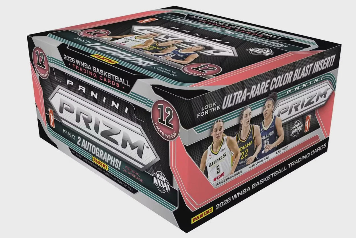 2026 Panini Prizm WNBA Basketball Hobby Box with two autographs, 24 Prizms and 10 inserts per box on average.