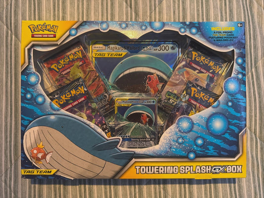 2019 Pokémon Towering Splash Tag Team GX Box Sealed MP Condition