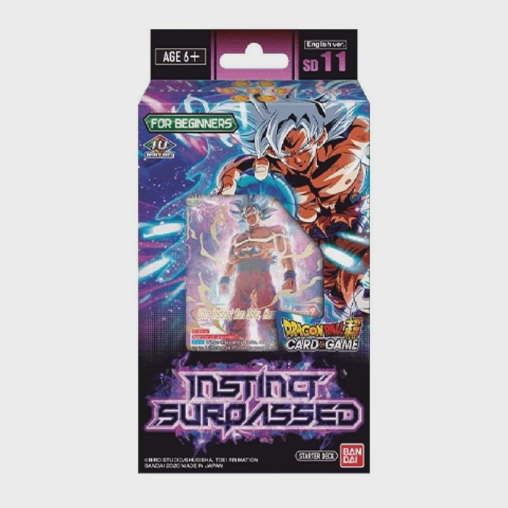 Dragon Ball Super Card Game Instinct Surpassed DBS-SD11 Starter Deck featuring Ultra Instinct Son Goku and 51 ready-to-play cards
