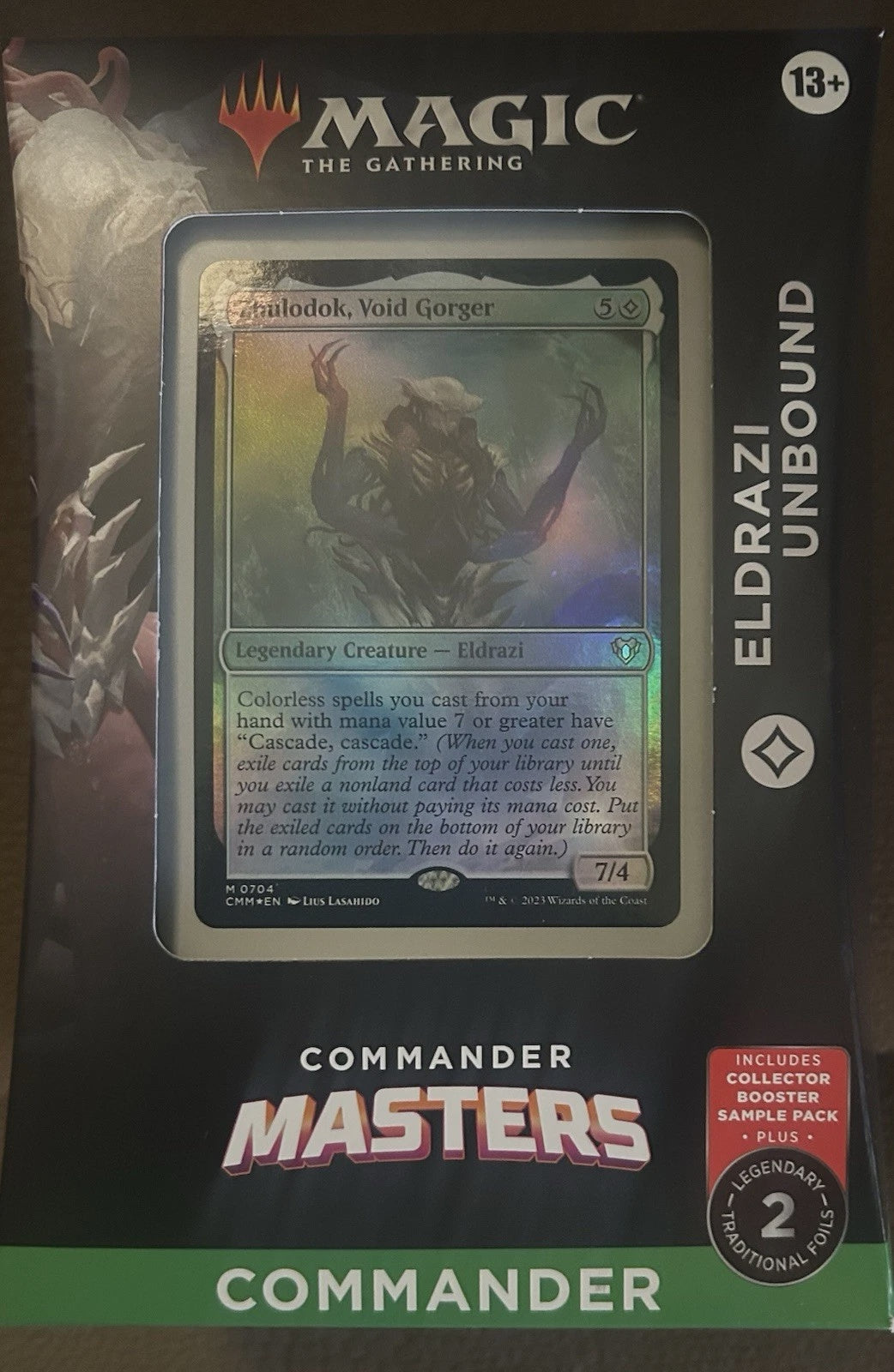 Magic The Gathering Commander Masters Eldrazi Unbound sealed Commander deck box