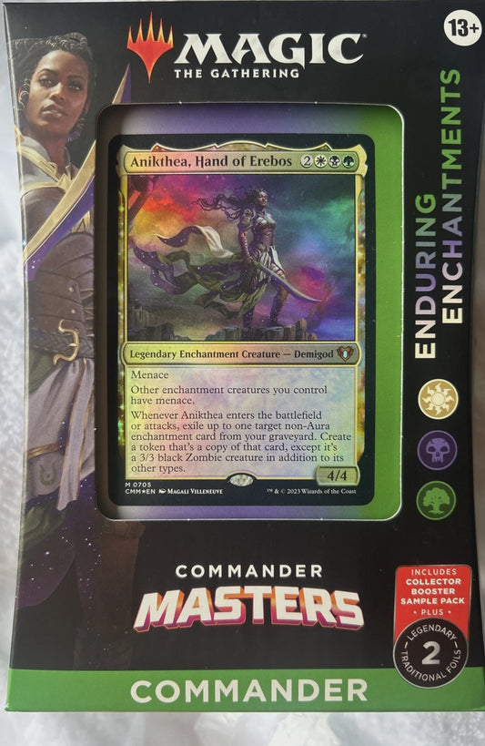 Magic The Gathering Commander Masters Enduring Enchantments sealed Commander deck box