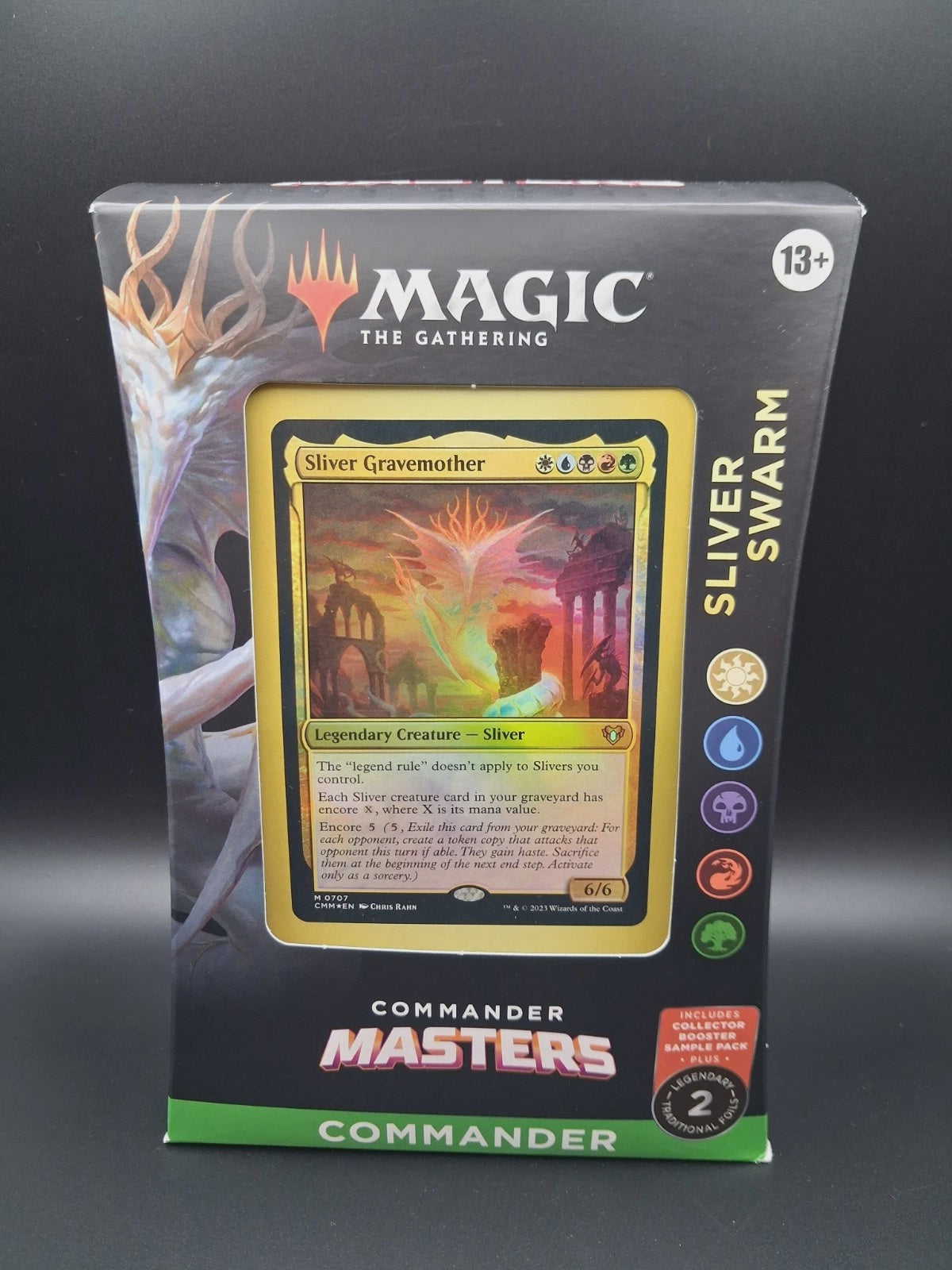 Magic The Gathering Commander Masters Sliver Swarm sealed Commander deck box
