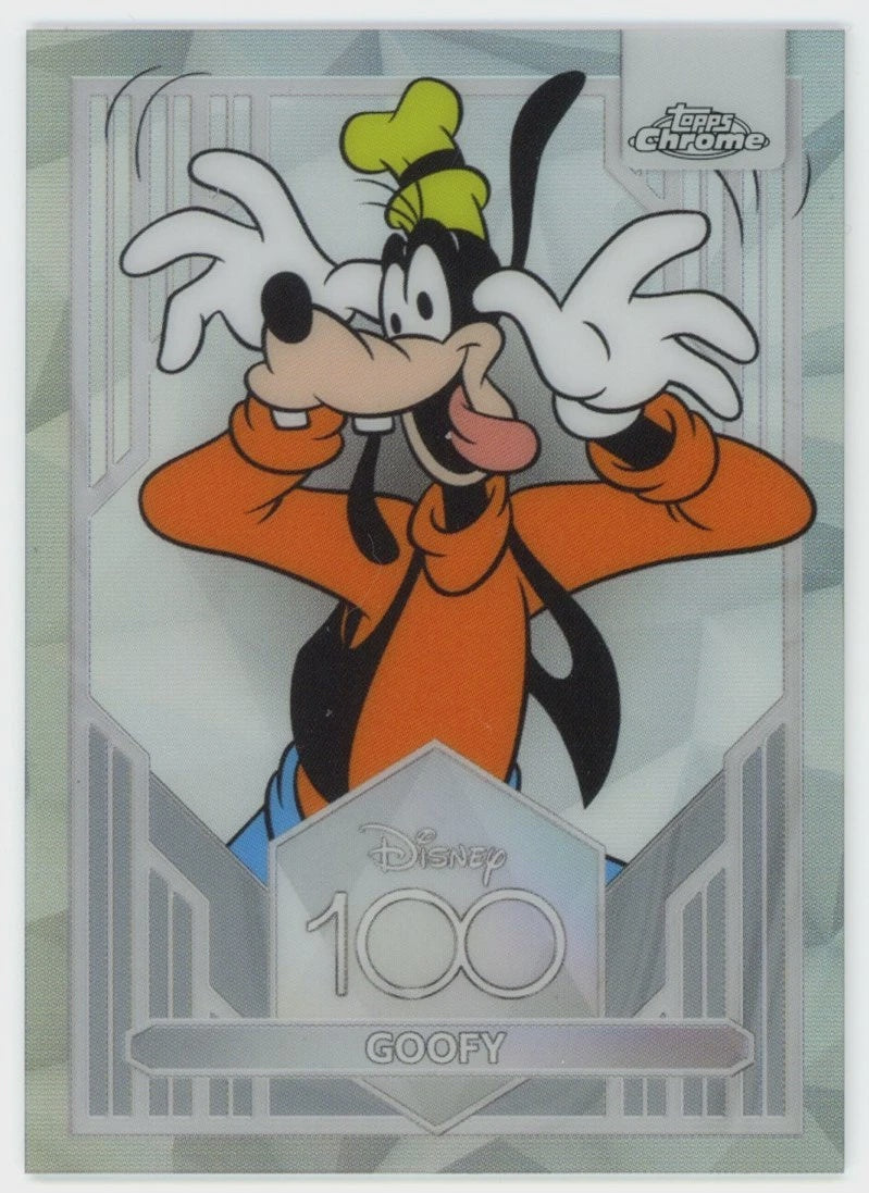2023 Topps Chrome Disney 100 Goofy Refractor #48 trading card