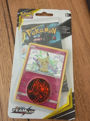 Pokémon Team Up Mimikyu SM163 blister pack sealed product