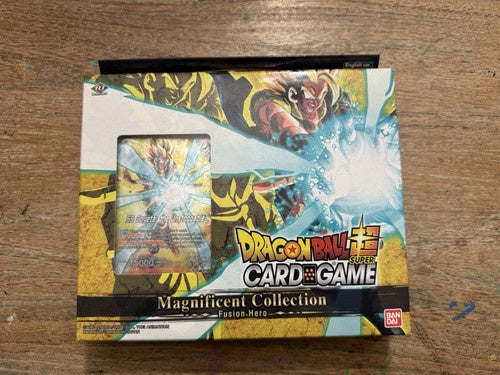 Dragon Ball Super Card Game Magnificent Collection Fusion Hero DBS-BE07 sealed Gogeta collection.