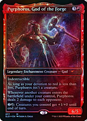 Purphoros, God of the Forge Secret Lair Drop #77 Foil Magic the Gathering card