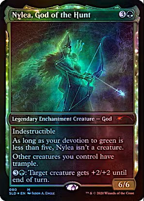 Nylea, God of the Hunt Secret Lair Drop #80 Foil Magic the Gathering card