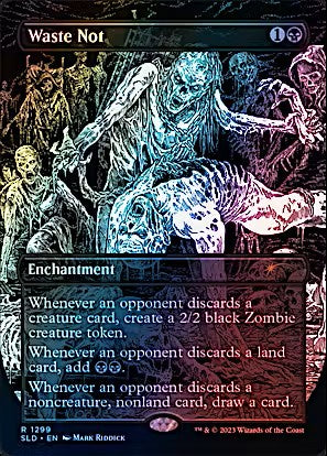 Waste Not Foil Secret Lair SLD 1299 Magic the Gathering card