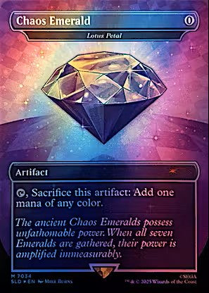 Lotus Petal Chaos Emerald Foil Secret Lair 7034 Magic: The Gathering
