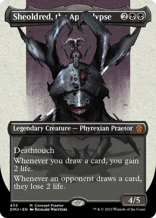 Sheoldred the Apocalypse 435 Borderless Concept Praetor Foil – MTG Card