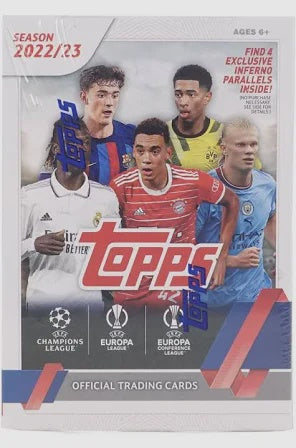 2022/23 Topps UEFA Club Competitions Soccer 7-Pack Blaster Box