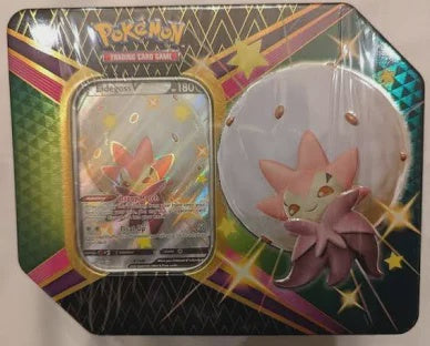 Pokémon TCG Shining Fates Eldegoss V Tin – Sealed with 5 Booster Packs