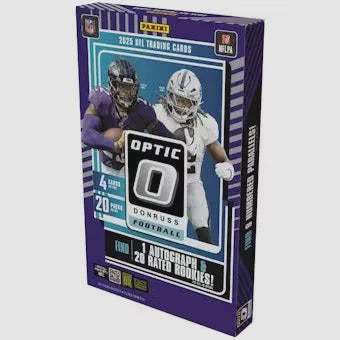 2025 Panini Donruss Optic Football Hobby Box sealed with packs and Rated Rookies