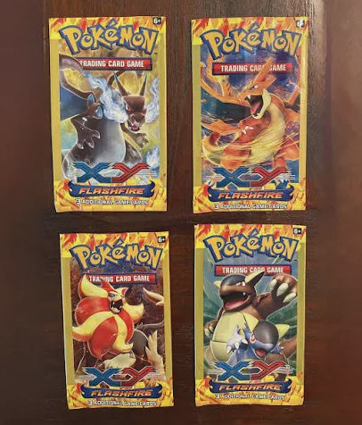 Pokemon XY Flashfire booster pack sealed assorted artwork