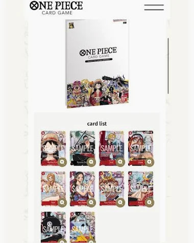 One Piece Card Game Premium Card Collection 25th Anniversary Edition English