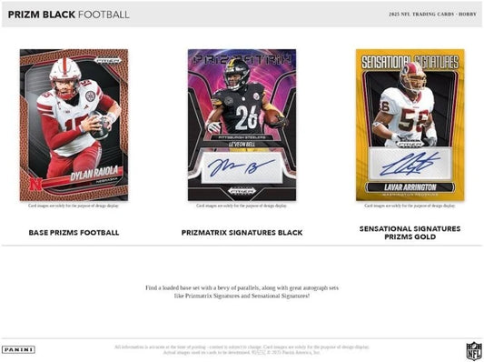 2025 Panini Prizm Black Football Hobby Pack