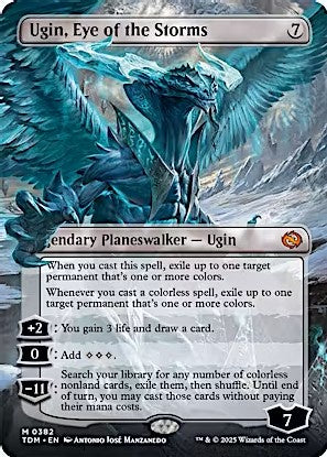 Ugin Eye of the Storms Borderless Reversible 0382 Tarkir Dragonstorm Variants MTG