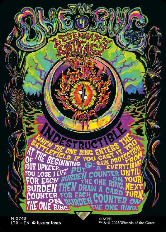 The One Ring 0748 Borderless Poster Lord of the Rings Tales of Middle-earth MTG Card