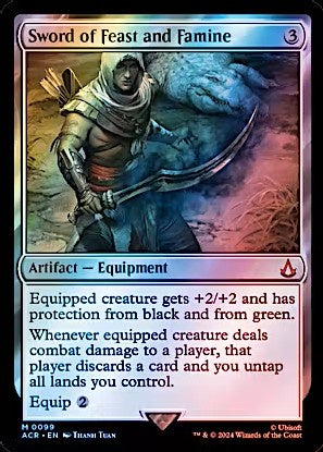 Sword of Feast and Famine Universes Beyond Assassin’s Creed Foil Magic Card