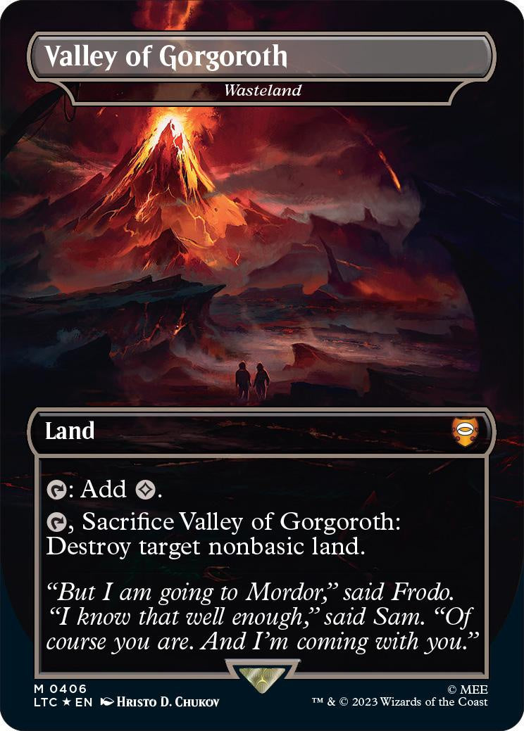 Wasteland 0406 – Surge Foil – Valley of Gorgoroth – LOTR Commander MTG