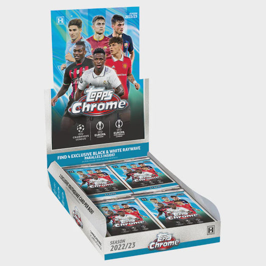 TOPPS 2023 UEFA Club Competitions Football Chrome Lite Box